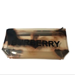 Burberry Pattern Print PVC Cosmetic Bag